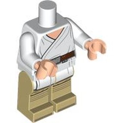 LEGO part 116406pr0001 Minifig Body with SMART Tag, Tatooine Luke Skywalker in White