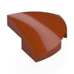 LEGO part 5852 Brick Round Corner, Curved 2 x 2 x 2/3 Quarter Circle in Dark Orange