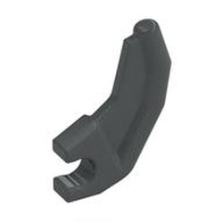 LEGO part 3171 Animal / Creature Body Part, Claw with Clip in Dark Stone Grey / Dark Bluish Gray