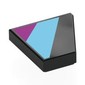 Wedge Tile 2 x 2 Left with Medium Azure/Magenta Shapes print