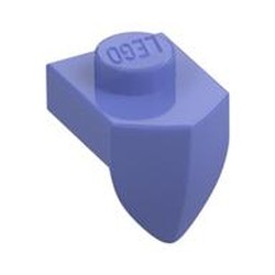 LEGO part 15070 Plate Special 1 x 1 with Vertical Tooth in Blue Violet