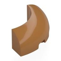 LEGO part 65617 Brick Round Corner 3 x 3 x 1 No Studs in Medium Nougat