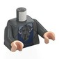 Torso, Dark Bluish Gray Arms, Light Nougat Hands with print