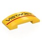 Slope Curved 4 x 2 Double with Black 'VISTA JET', Red Stripe print