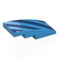Slope Curved 4 x 2 No Studs with Dark Blue Stripes print