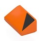 Slope 30° 1 x 2 x 2/3 with Black Triangle print