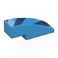 Slope Curved 3 x 1 No Studs with Dark Blue Shapes print