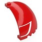 Panel 5 x 5 x 3 1/3 Corner, Curved Top with White Stripe print