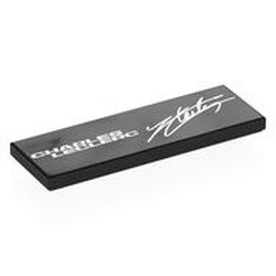 LEGO part 69729pr0072 Tile 2 x 6 with print in Black