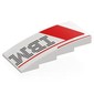 Slope Curved 4 x 8 x 1 2/3 No Studs with Red Shapes, Black IBM Logo print
