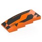 Slope Curved 4 x 8 x 1 2/3 No Studs with Black Shapes, 'NEVER STOP RACING 2026' print