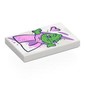 Tile 2 x 3 with Chameleon (Pascal) in Pink/Lavender Dress print