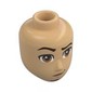 Minidoll Head Male, Black Eyebrows, Brown Eyes, Bears, Raised Eyebrow, Lopsided Smile