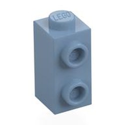 LEGO part 32952 Brick Special 1 x 1 x 1 2/3 with Studs on 1 Side in Sand Blue