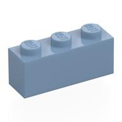 LEGO part 3622 Brick 1 x 3 in Sand Blue
