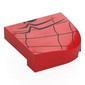 Brick Curved 4 x 4, No Studs with Rounded Corner with Spider Web, and Half of Spider-Man Logo Print