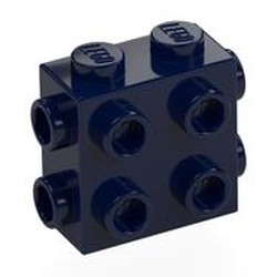 LEGO part 67329 Brick Special 1 x 2 x 1 2/3 with 8 Studs on 3 Sides in Earth Blue/ Dark Blue