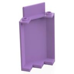 LEGO part 87421 Panel 3 x 3 x 6 Corner Wall without Bottom Indentations in Medium Lavender