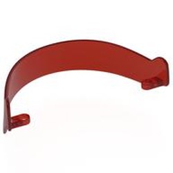 LEGO part 8023 WINDSCREEN, NO. 14 in Transparent Red/ Trans-Red