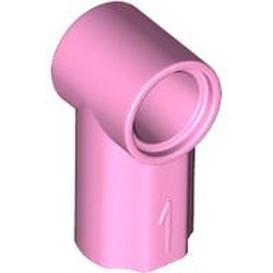 LEGO part 32013 Technic Axle and Pin Connector Angled #1 in Light Purple/ Bright Pink