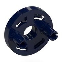 LEGO part 80563 Rotation Joint Socket with 2 Pins in Earth Blue/ Dark Blue