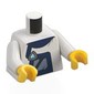 Torso, White Arms, Yellow Hands with print