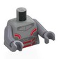 Torso, Flat Silver Arms, Light Bluish Gray Hands with print