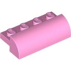 LEGO part 5842 Brick Curved 2 x 4 x 1 in Light Purple/ Bright Pink