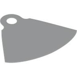 LEGO part 101658 Neckwear Cape with One Top Hole, Cutout at Top in White