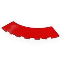 LEGO part 8279 Brick Round Corner 6 x 6 x 2/3 Slope in Bright Red/ Red
