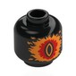 Minifig Head, Orange/Red Eye of Sauron / King Theoden, Sky, Red Sun, Dark Bluish Grey Clouds, Horse print