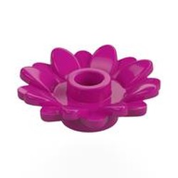 LEGO part 6901 Plant, Sunflower 2 x 2 with 16 Petals in Bright Reddish Violet/ Magenta