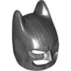 LEGO part 3320pat0001 Mask, Batman Cowl with White Eyes pattern in White