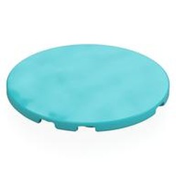 LEGO part 7212 Tile Round 6 x 6 in Medium Azure