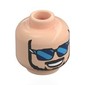 Minifig Head with print