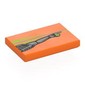 Tile 2 x 3 with Robotic Arm, Pointing, Lime Hand, Streaks print