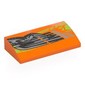 Slope Brick Curved 2 x 4 x 2/3 No Studs, with Bottom Tubes with Droid Arm, Lime Shapes print