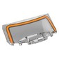 Windscreen, Curved 6 x 2 x 2 with Orange Frame print