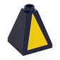 Slope 75° 2 x 2 x 2 Quadruple Convex with Yellow Triangle print