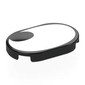 Tile Round 2 x 3 with White Surface, Black Oval in Corner (Eye) print
