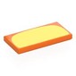 Tile 2 x 4 with Bright Light Yellow Tummy print