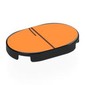 Tile Round 2 x 3 with Orange Surface (Closed Eye) print