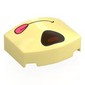 Wedge Curved 3 x 4 Triple, No Studs with Black/Reddish Brown Nose, Mouth with Tongue print