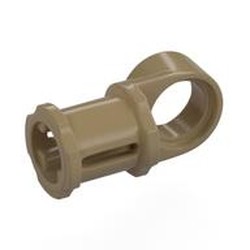 LEGO part 32126 Technic Axle and Pin Connector Toggle Joint Smooth in Sand Yellow/ Dark Tan
