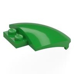 LEGO part 7613 Windscreen, Curved 4 x 5 in Bright Green