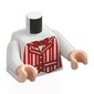 Torso, White Arms, Light Nougat Hands with print
