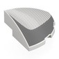 Brick Round Corner, Curved 3 x 3 x 1 Quarter Circle with Dark Bluish Grey Mesh, Shape print
