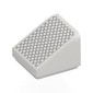 Slope 30° 1 x 1 x 2/3 (Cheese Slope) with Silver Mesh print