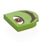 Tile Round 2 x 2 Half Circle with Reddish Brown Eye, Dark Brown Eyebrow Right print