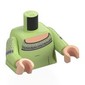 Torso, Light Nougat Chest, Silver Trim, Decorations on Arms print, Yellowish Green Arms, Light Nougat Hands
